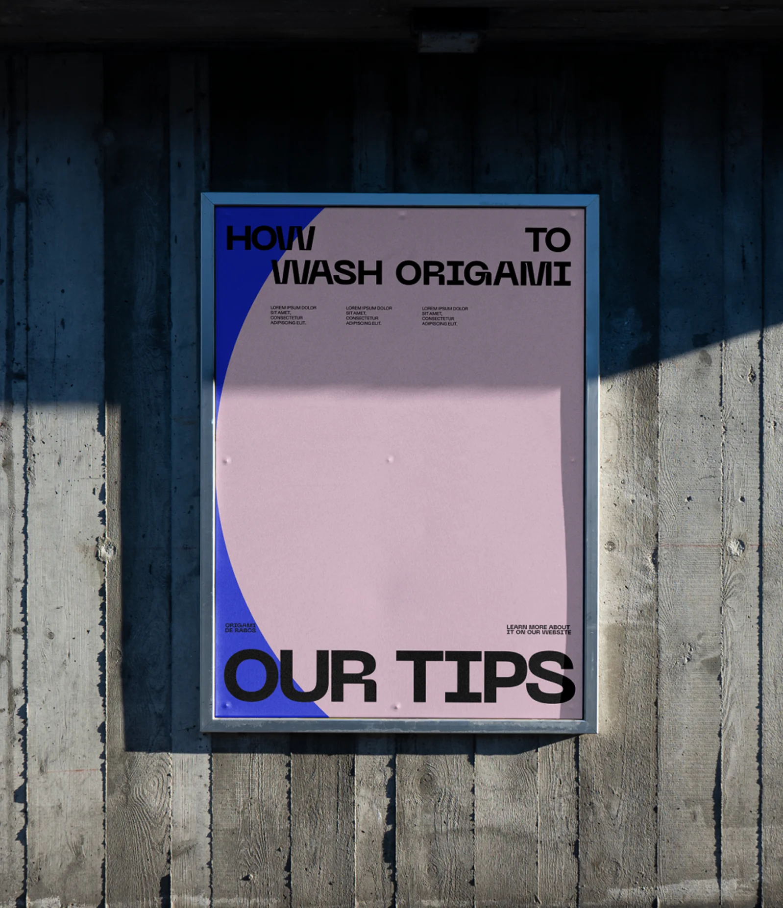 Origami de Rabos poster, alternate