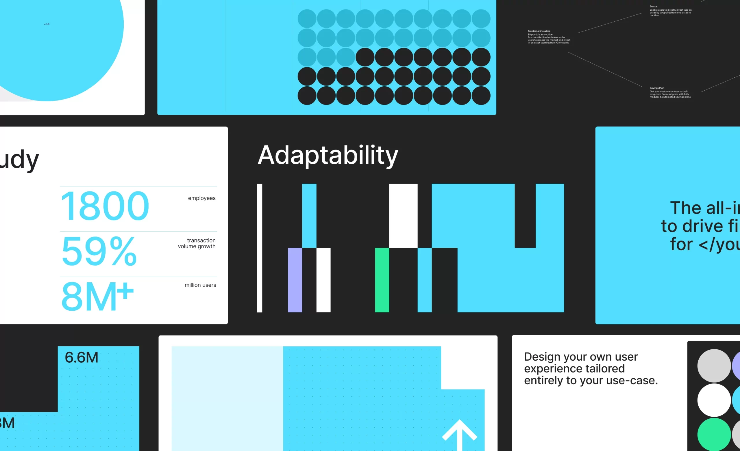 BTS product design screens: deposit and withdrawal flows